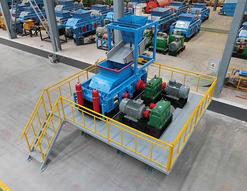 液壓對輥制砂機專破鐵礦石/銅礦/錳礦/金礦，細碎效率提升