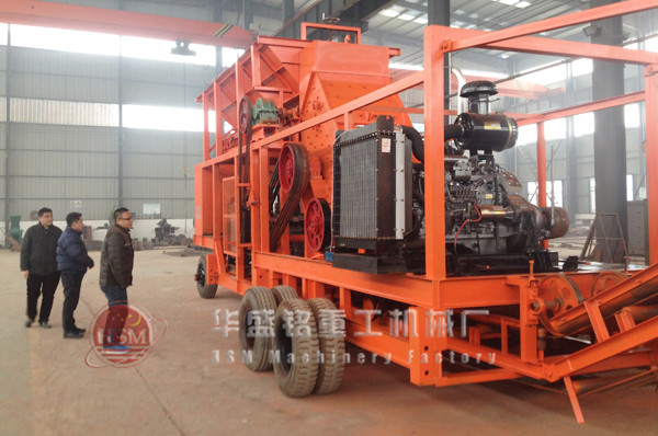 移動對輥制砂機時產量150噸多少錢？